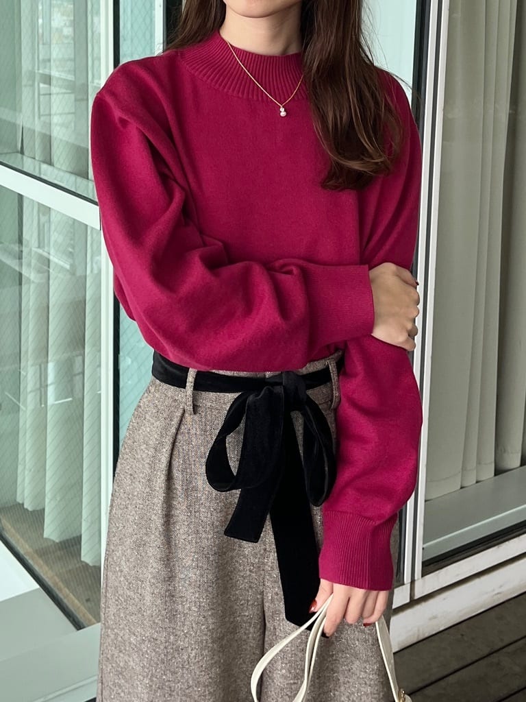 はばさんの「Couture brooch｜【上品華やか・通勤】ラメツイード ワイドパンツ」を使ったコーディネート
