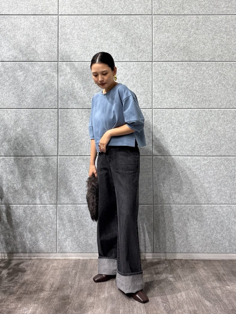 ayanoさんの「INDIVI｜フォルムスリーブカットソー」を使ったコーディネート
