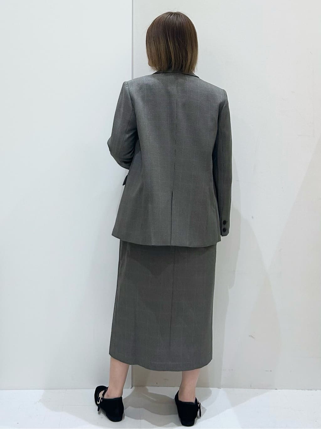 suzukaさんの「OPAQUE.CLIP｜グレンチェックキャミワンピース／セットアップ対応可【洗濯機OK】」を使ったコーディネート
