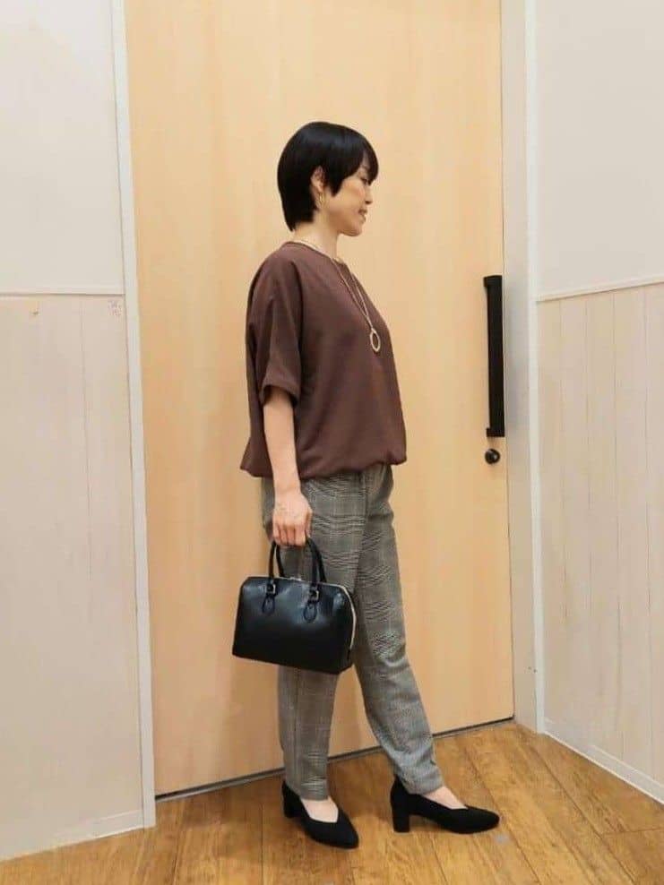 Kさんの「SHOO･LA･RUE｜【洗濯後しわになりにくい】さらっとタッチの 5分袖ドルマンブラウス」を使ったコーディネート
