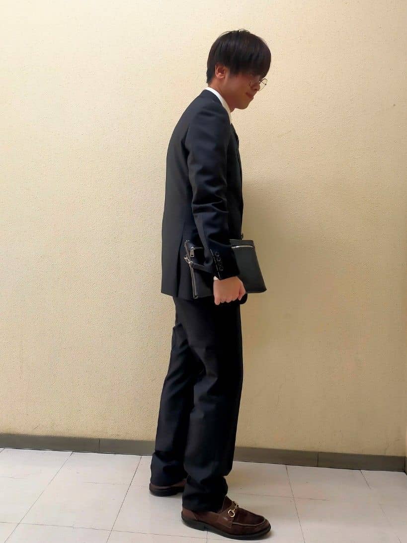 nerさんの「TAKEO KIKUCHI｜【Made in JAPAN】矢絣（やがすり）スーツ／スリーピース対応」を使ったコーディネート