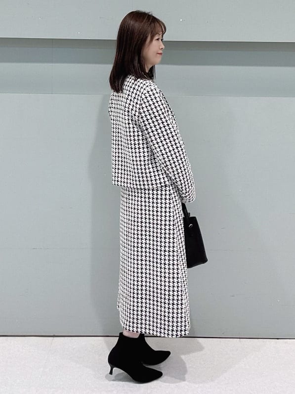 makiさんの「UNTITLED｜【セットアップ可/きれいめ】クラシックチドリ スカート」を使ったコーディネート