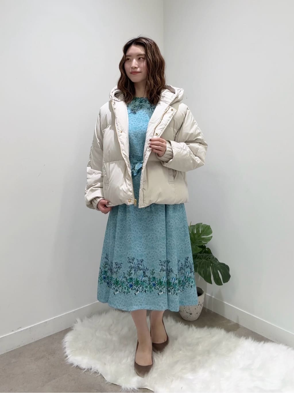 Suma Una本部スタッフさんの「SunaUna｜【プリーツレイヤードピュアダウン】」を使ったコーディネート