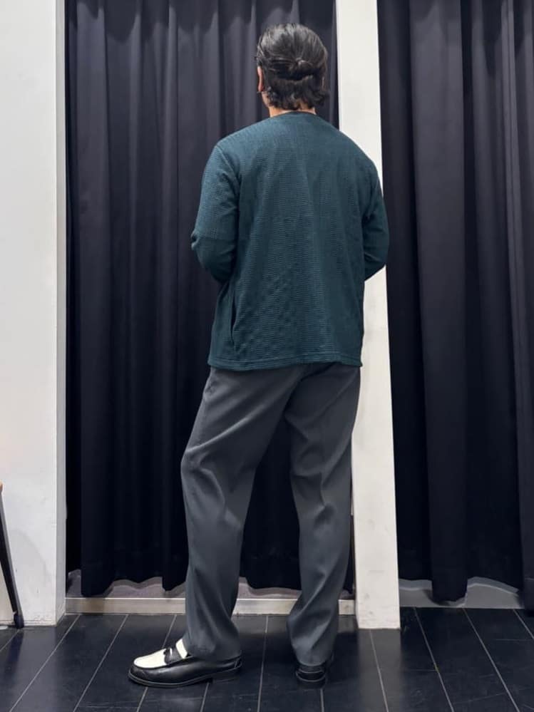 こーちゃんさんの「THE SHOP TK｜【セットでお買い得！！】長袖カーディガン＋半袖Tシャツ　洗濯機OK/吸水速乾(Tシャツのみ)」を使ったコーディネート