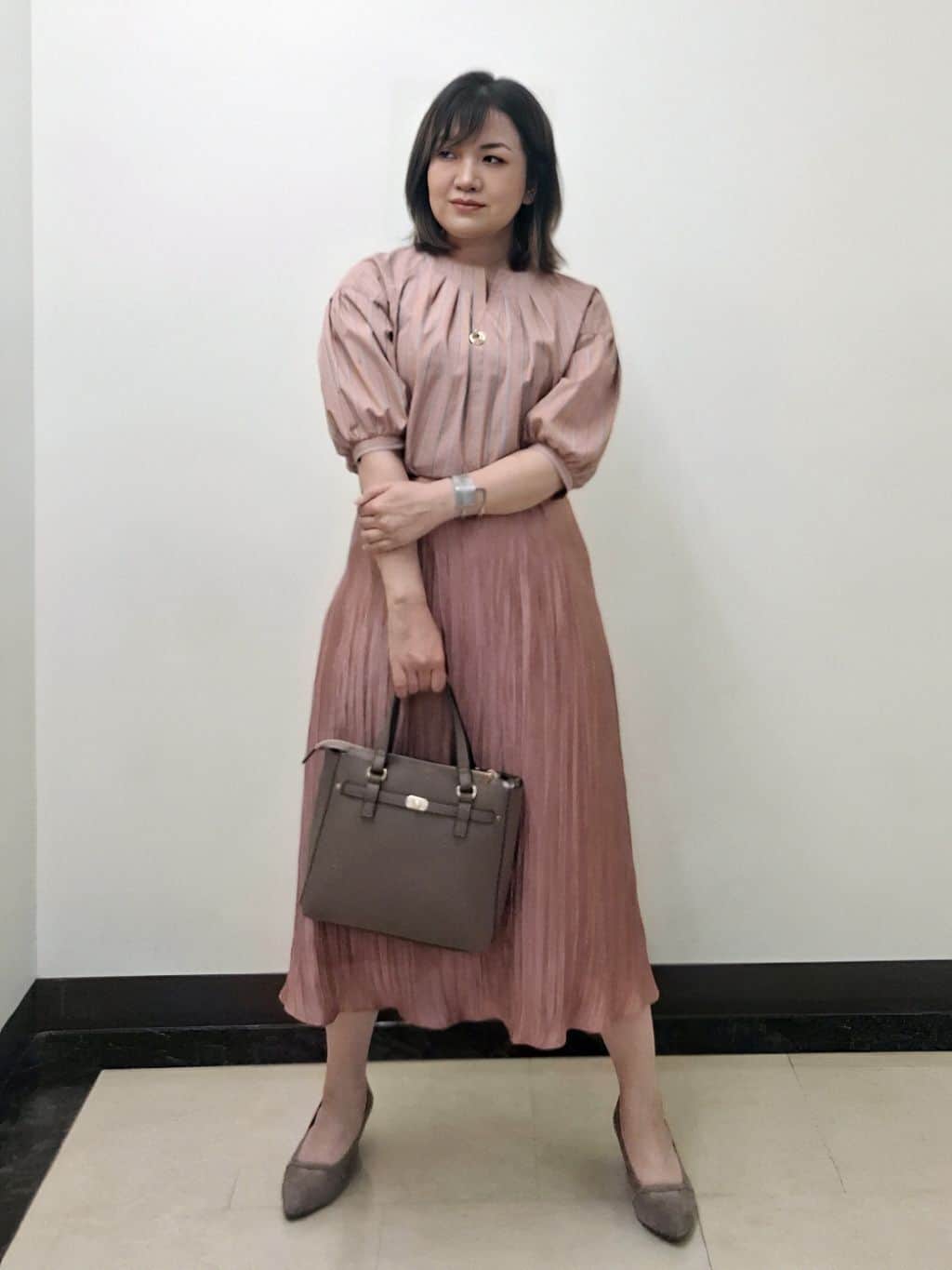 S.xuliさんの「Reflect｜【華やかな揺れ感】ワッシャー加工タックフレアロングスカート」を使ったコーディネート