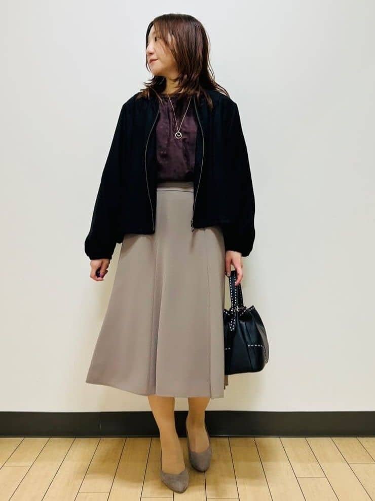miiiさんの「Reflect｜【ライトアウター／ゆったり羽織れる／気軽な羽織りに◎】ライトブルゾン」を使ったコーディネート