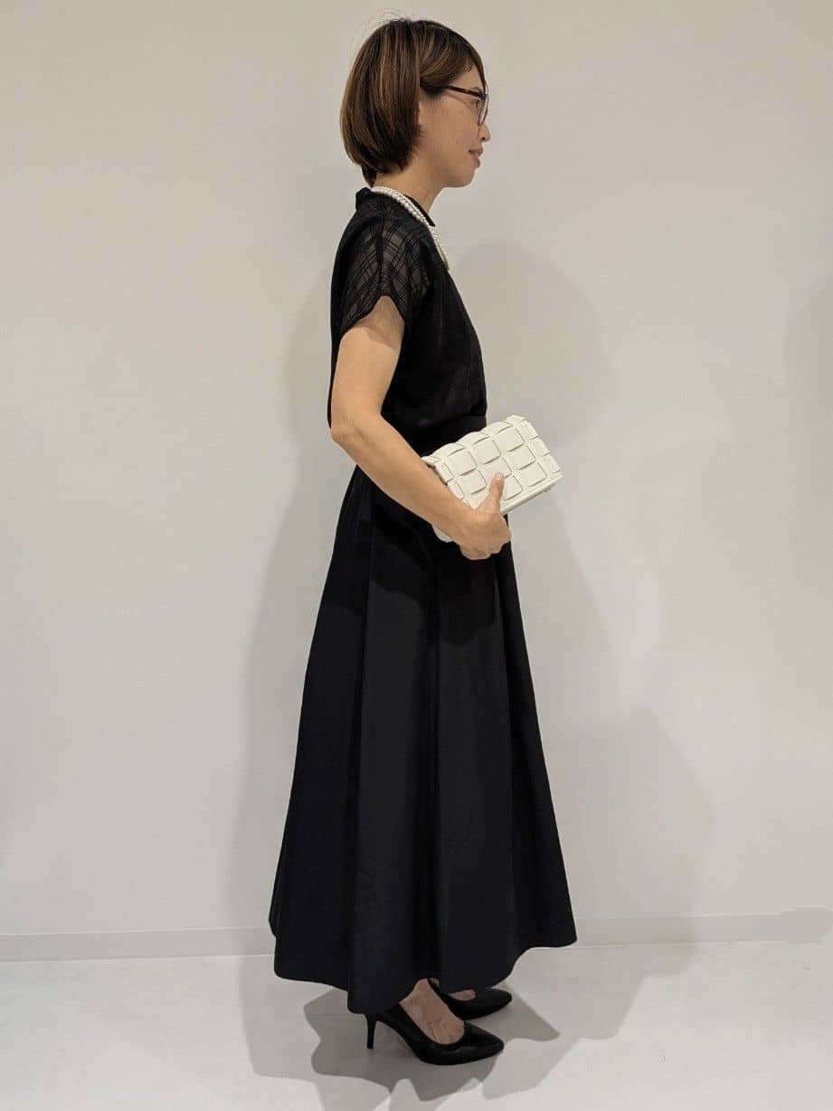 yukariさんの「UNTITLED｜【シアー】チェックスタンドネックブラウス」を使ったコーディネート