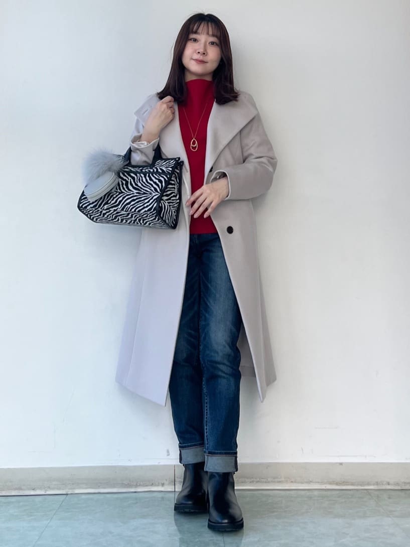 KAHOさんの「UNTITLED｜【洗える】モックネックミラノリブニット」を使ったコーディネート