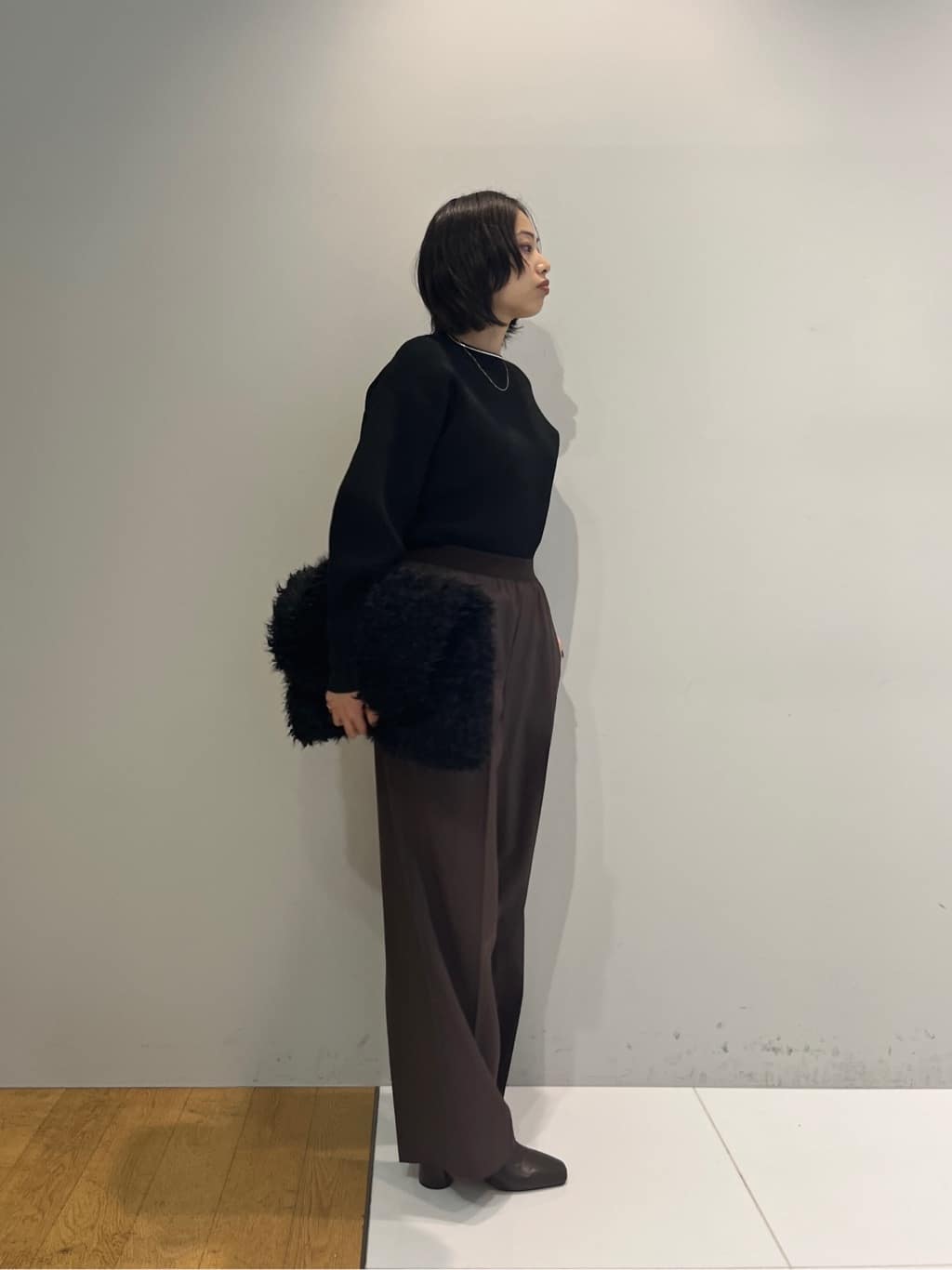 Harukaさんの「INDIVI｜Comfy SET UP｜イージーストレートワイドパンツ【セットアップ対応／通勤/カセット服】」を使ったコーディネート