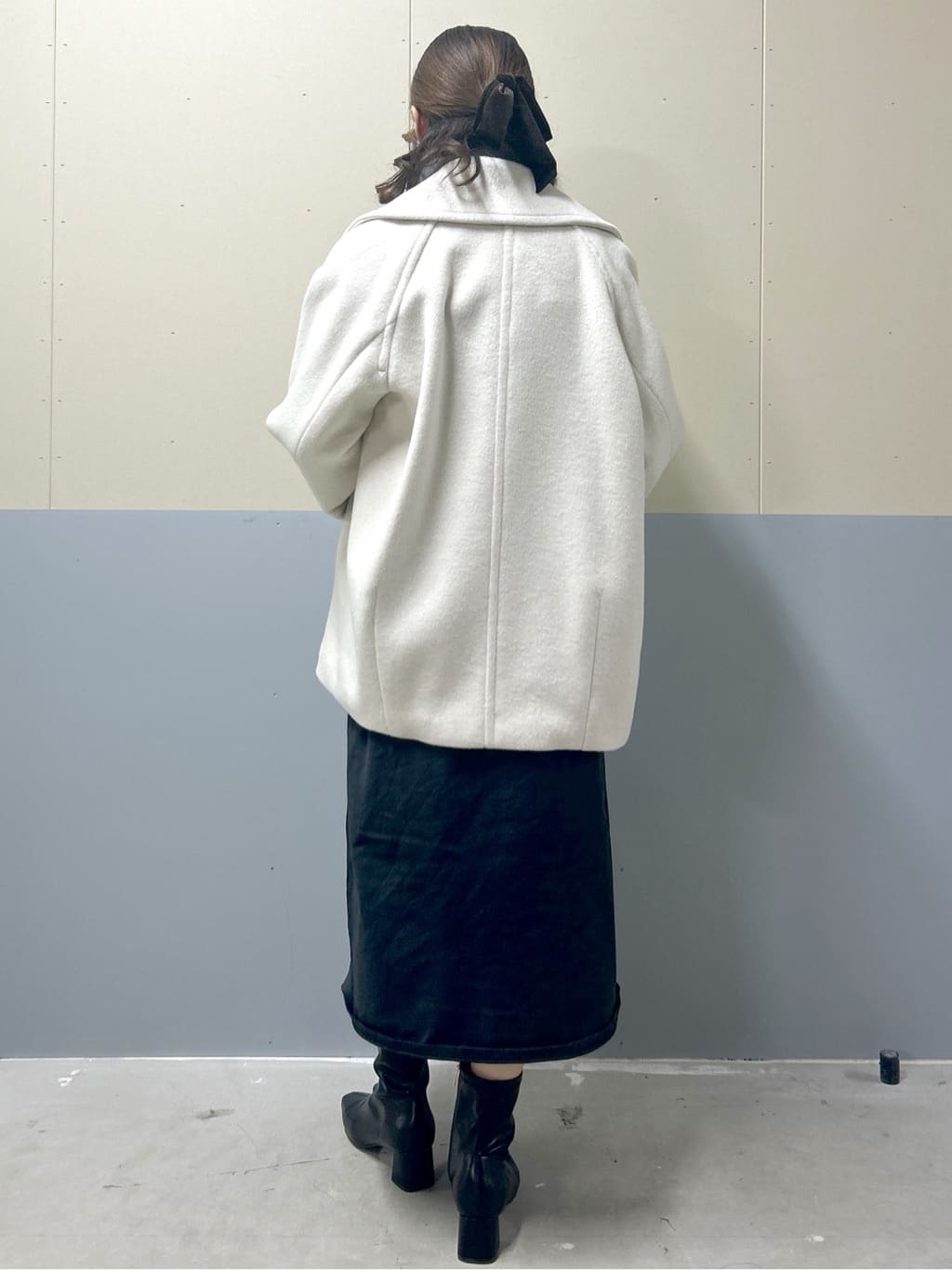 akkyさんの「OPAQUE.CLIP｜カシミヤブレンドウールミドルピーコート」を使ったコーディネート
