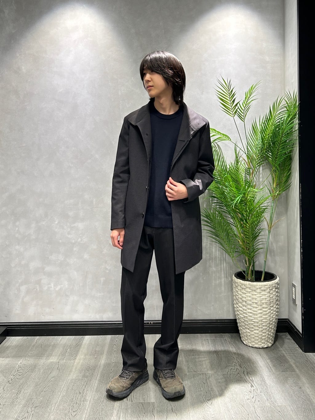 ruiさんの「TAKEO KIKUCHI｜【ダウンライナー付き】ドビースタンドカラーコート」を使ったコーディネート