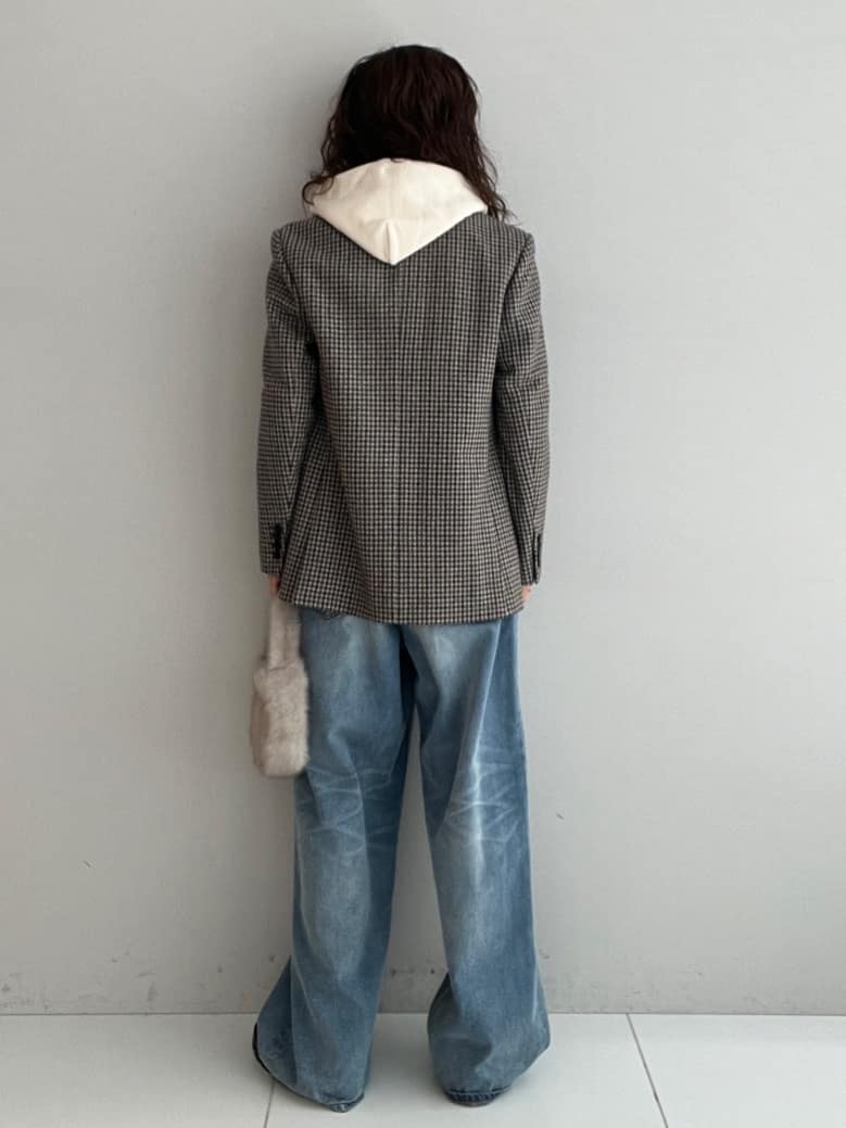 misaさんの「DRESSTERIOR｜デキシー吊裏毛ジップアップパーカ」を使ったコーディネート
