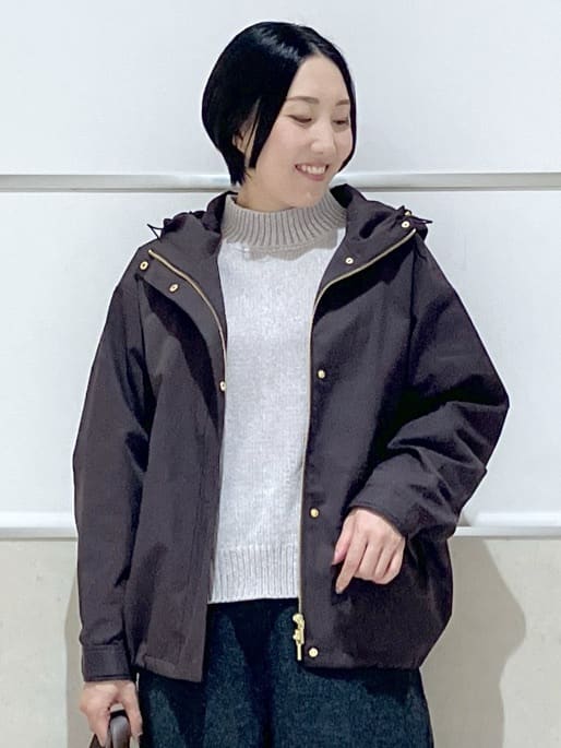 eriko さんの「Dessin｜【洗える】ハイネックベロアモールニット」を使ったコーディネート