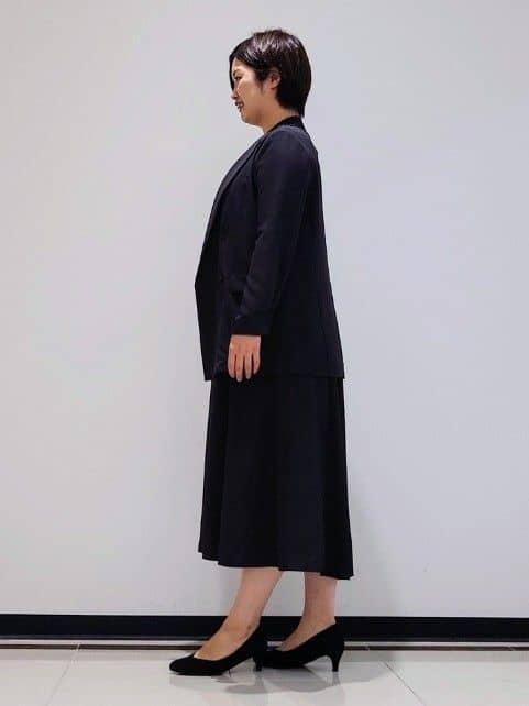 gissyさんの「INDIVI｜【軽く羽織れる！】ダブルジャケット」を使ったコーディネート