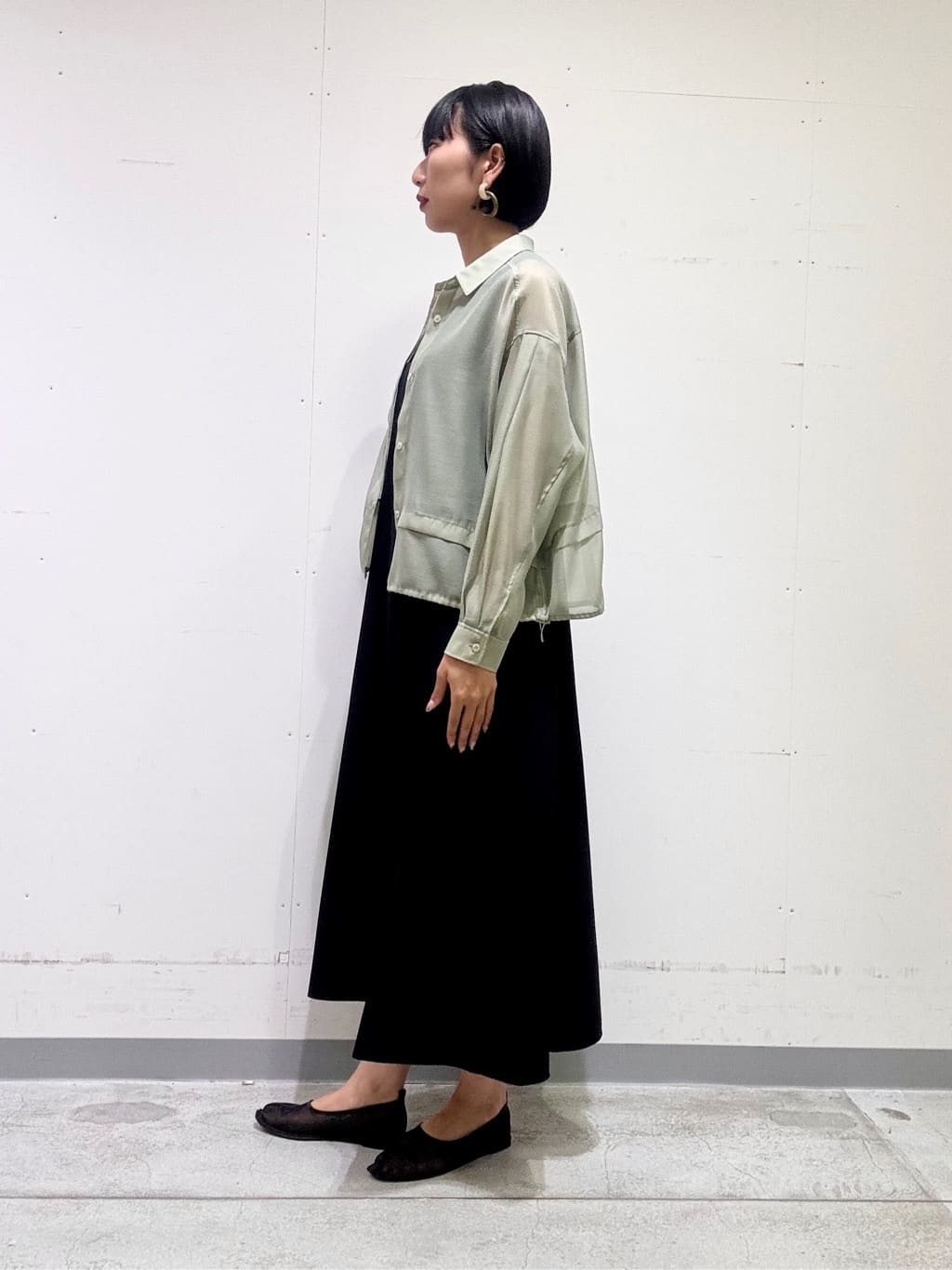 naoさんの「INDIVI｜【UVケア】エアリージョーゼット キャミワンピース」を使ったコーディネート