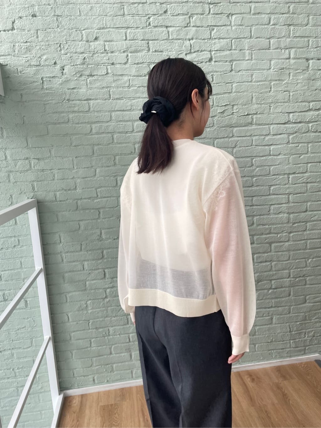 abeさんの「Couture brooch｜LEVITAシアージップアップブルゾン」を使ったコーディネート