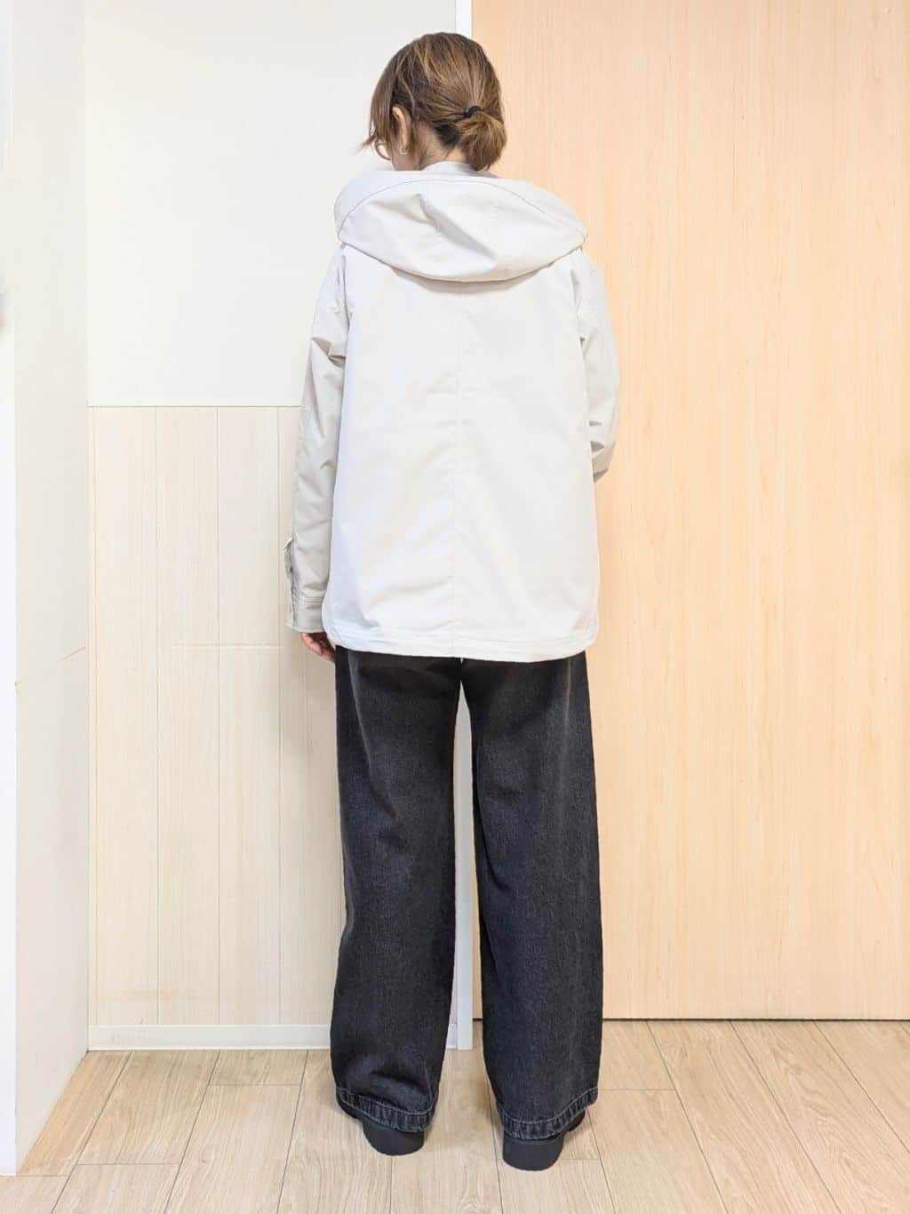 YuAさんの「SHOO･LA･RUE｜【絶妙なゆるピタ/洗濯機可】ちくちくしにくい リブハイネックやわらかニット」を使ったコーディネート