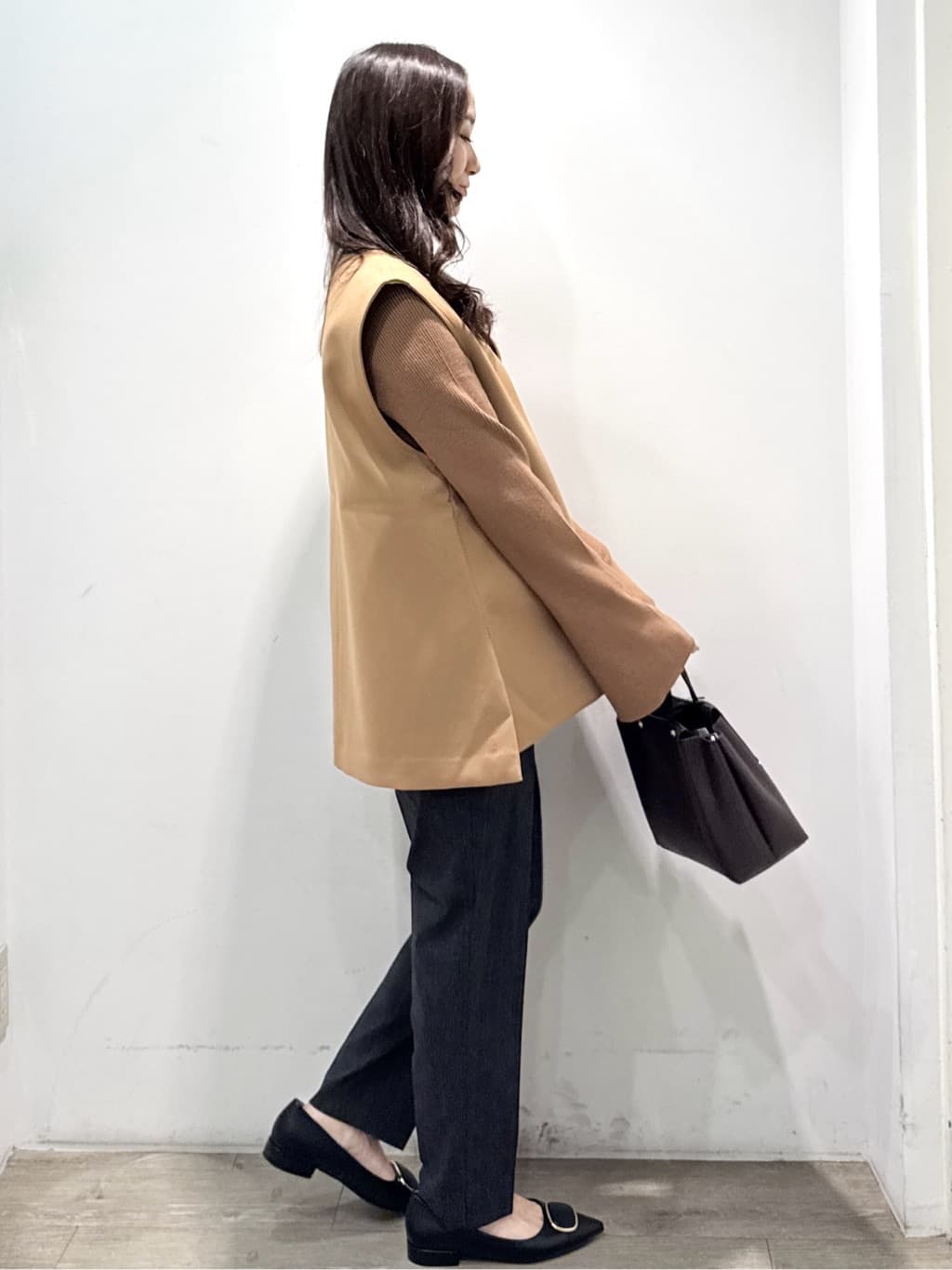 yuicciさんの「OPAQUE.CLIP｜《SS-LLサイズ》ハイストレッチイージースティックパンツ【洗濯機洗い可】」を使ったコーディネート