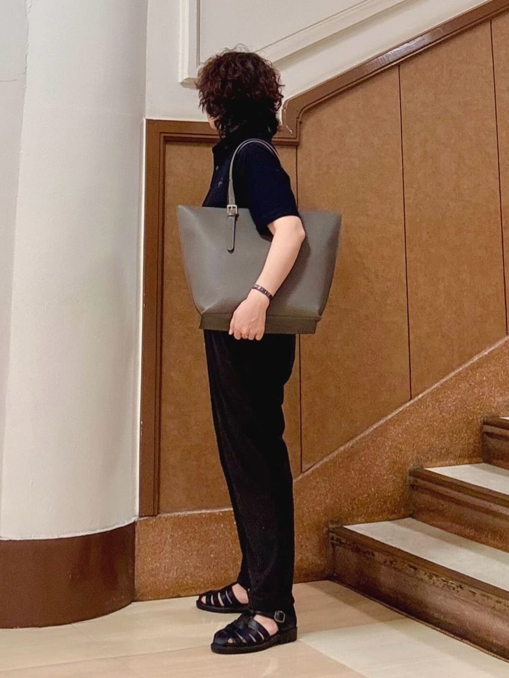 のぐみさんの「TAKEO KIKUCHI｜【COOL CITY WEAR】エアートール ポロシャツ /接触冷感・通気性」を使ったコーディネート
