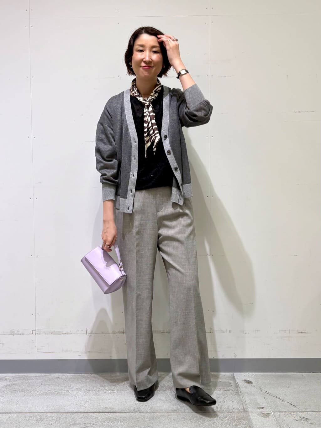 yuriさんの「INDIVI｜ヘアリージャカードトップス」を使ったコーディネート