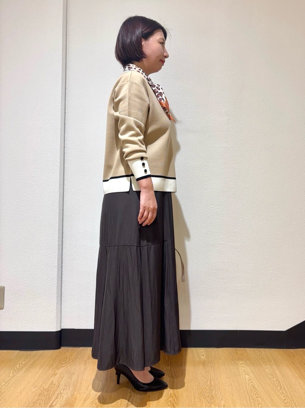 MIKIKOさんの「UNTITLED｜【アンサンブル可/洗える】ウールミラノリブニット」を使ったコーディネート