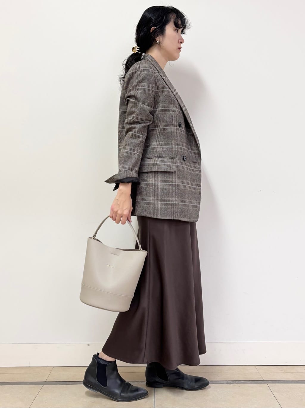 YOKOTAさんの「DRESSTERIOR｜◆サキソニーグレンチェックジャケット」を使ったコーディネート