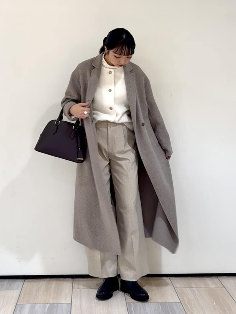 YUKAさんの「UNTITLED｜【ロング丈/軽やか】テーラード　リバーコート」を使ったコーディネート