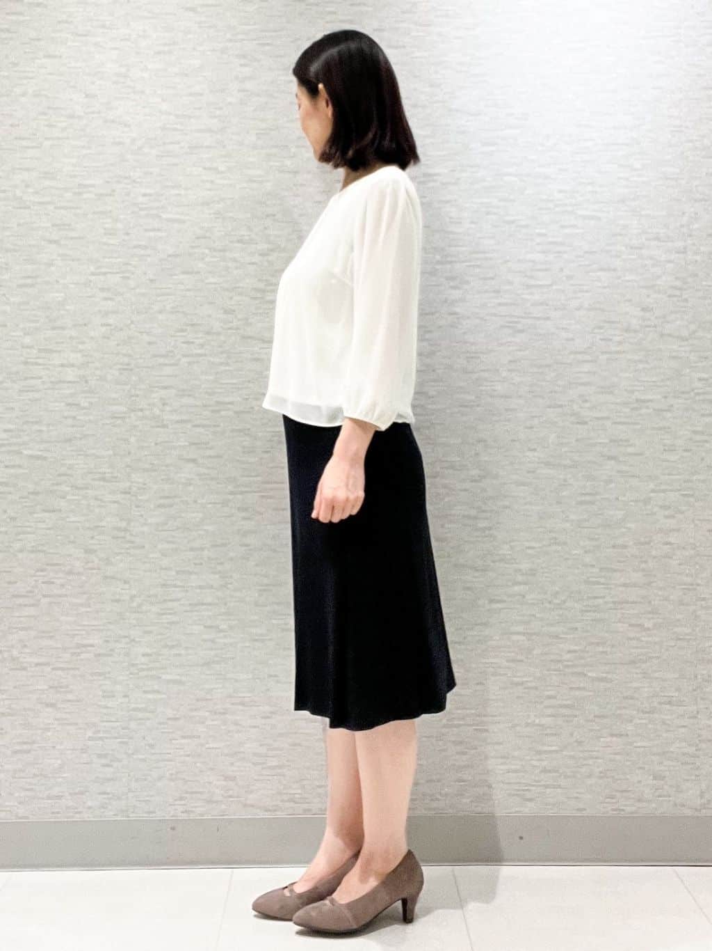 marikoさんの「Reflect｜【SS-4Lサイズ】ピンタック&times;スカラレースブラウス」を使ったコーディネート