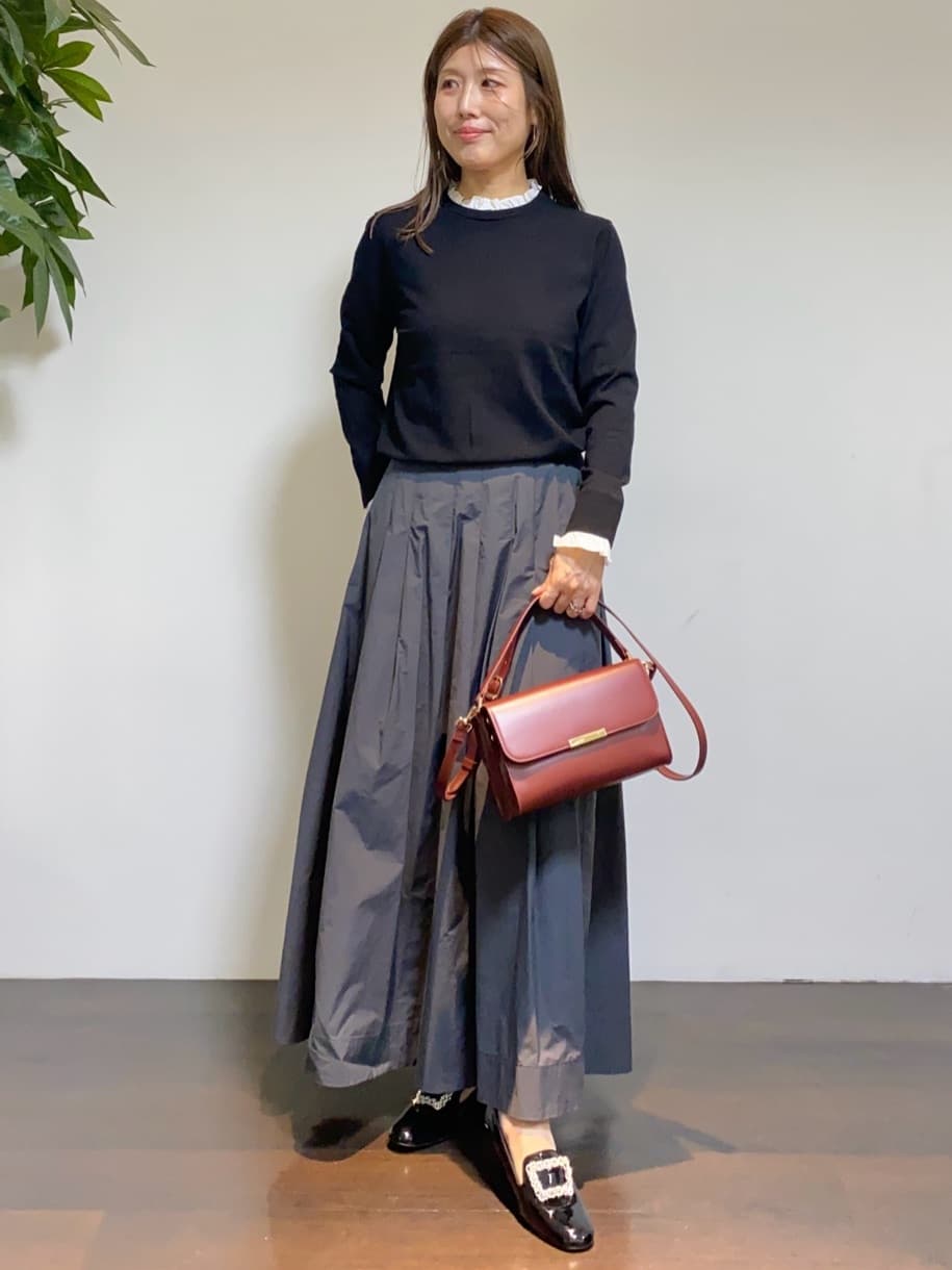 tomoさんの「UNTITLED｜【アンサンブル可/ジャケット風】ウールミラノリブカーディガン」を使ったコーディネート