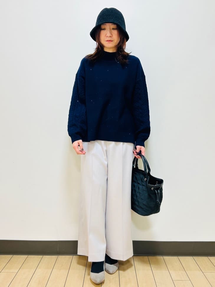 miiiさんの「Reflect｜【ショルダー付き／コーディネートのアクセントに◎】キルティングバッグ」を使ったコーディネート
