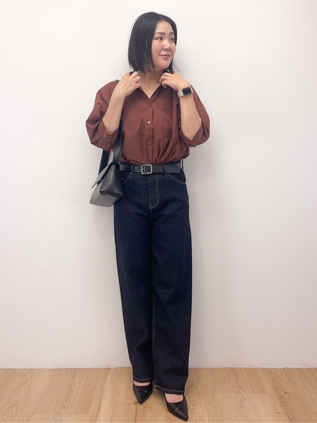 Takeさんの「OPAQUE.CLIP｜切替フォルムシャツ【洗濯機洗い可】」を使ったコーディネート