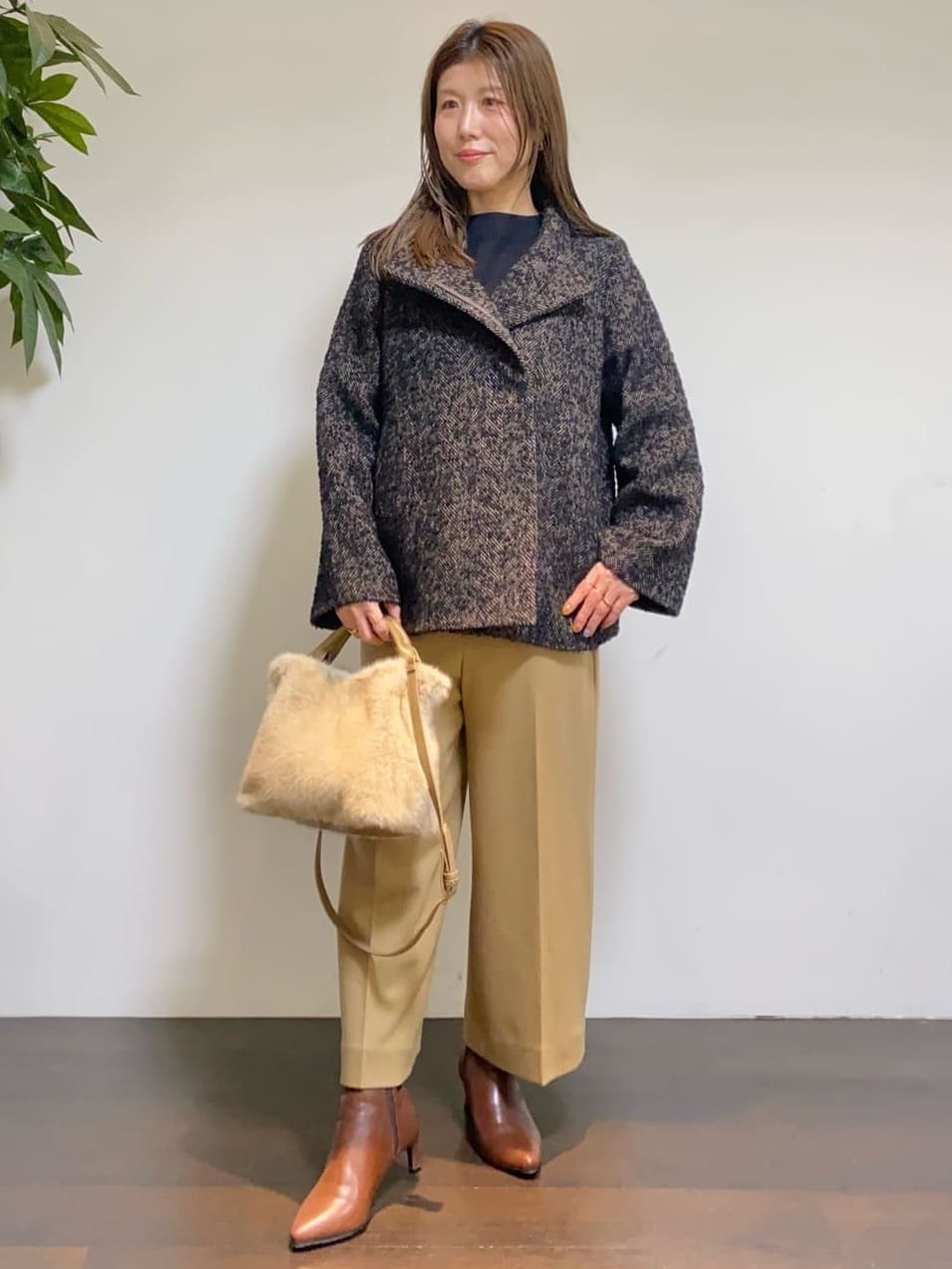 tomoさんの「UNTITLED｜【洗える】モックネックミラノリブニット」を使ったコーディネート