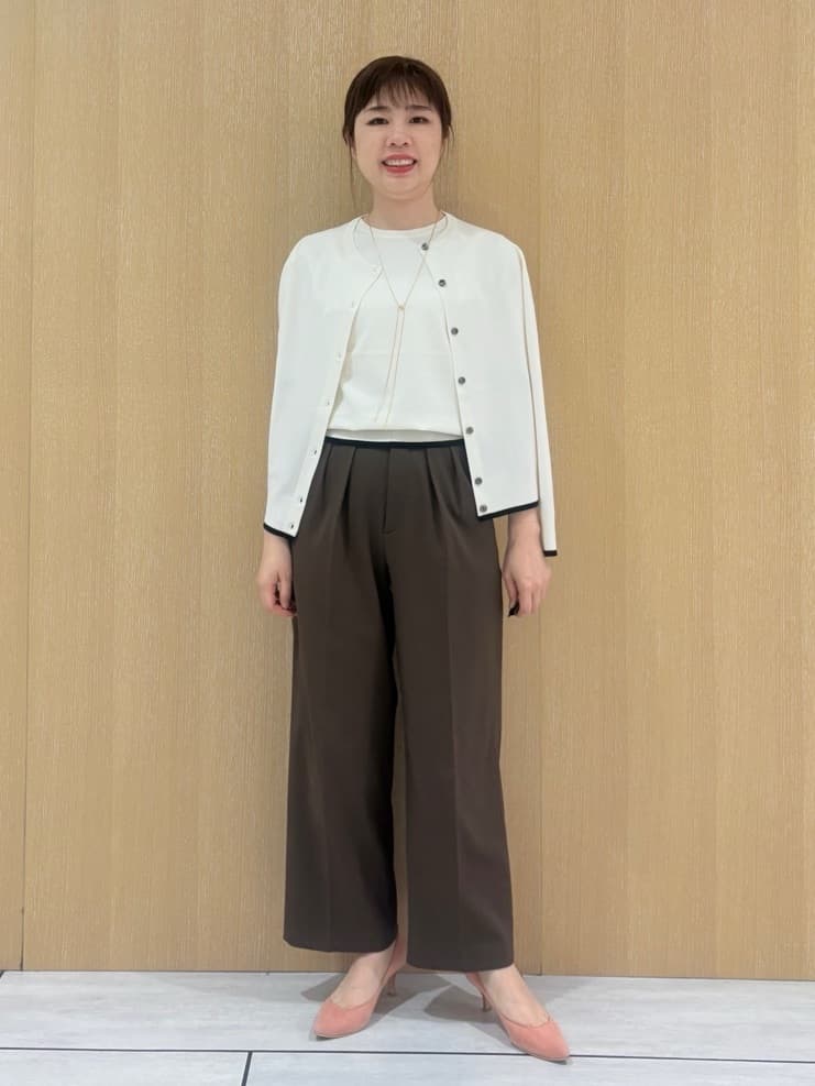 CHISATOさんの「UNTITLED｜【アンサンブル可/薄手/洗える】5分袖クルーニット」を使ったコーディネート