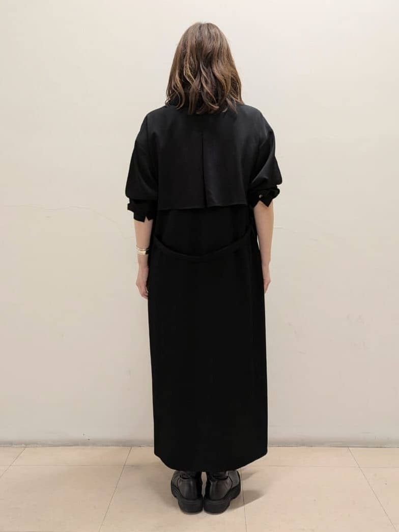 MAMIさんの「UNTITLED｜【前開きボタン/ベルト付/羽織シャツ/】2WAYトレンチ風ワンピース」を使ったコーディネート