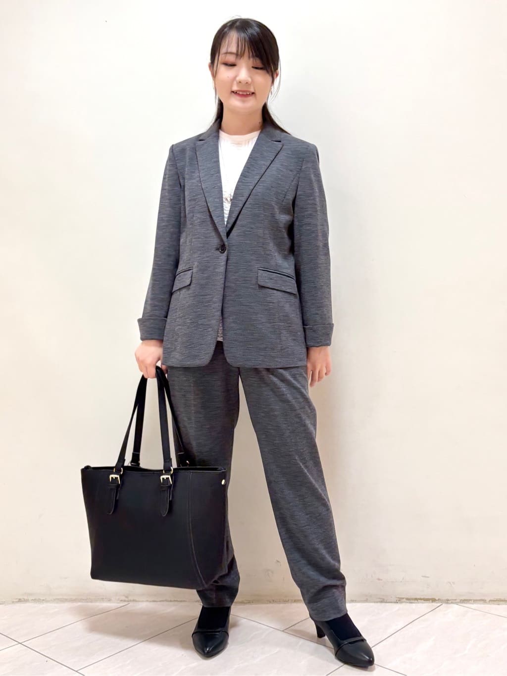 mikiさんの「Reflect｜【SS-4Lサイズ】スタンドネックブラウス」を使ったコーディネート