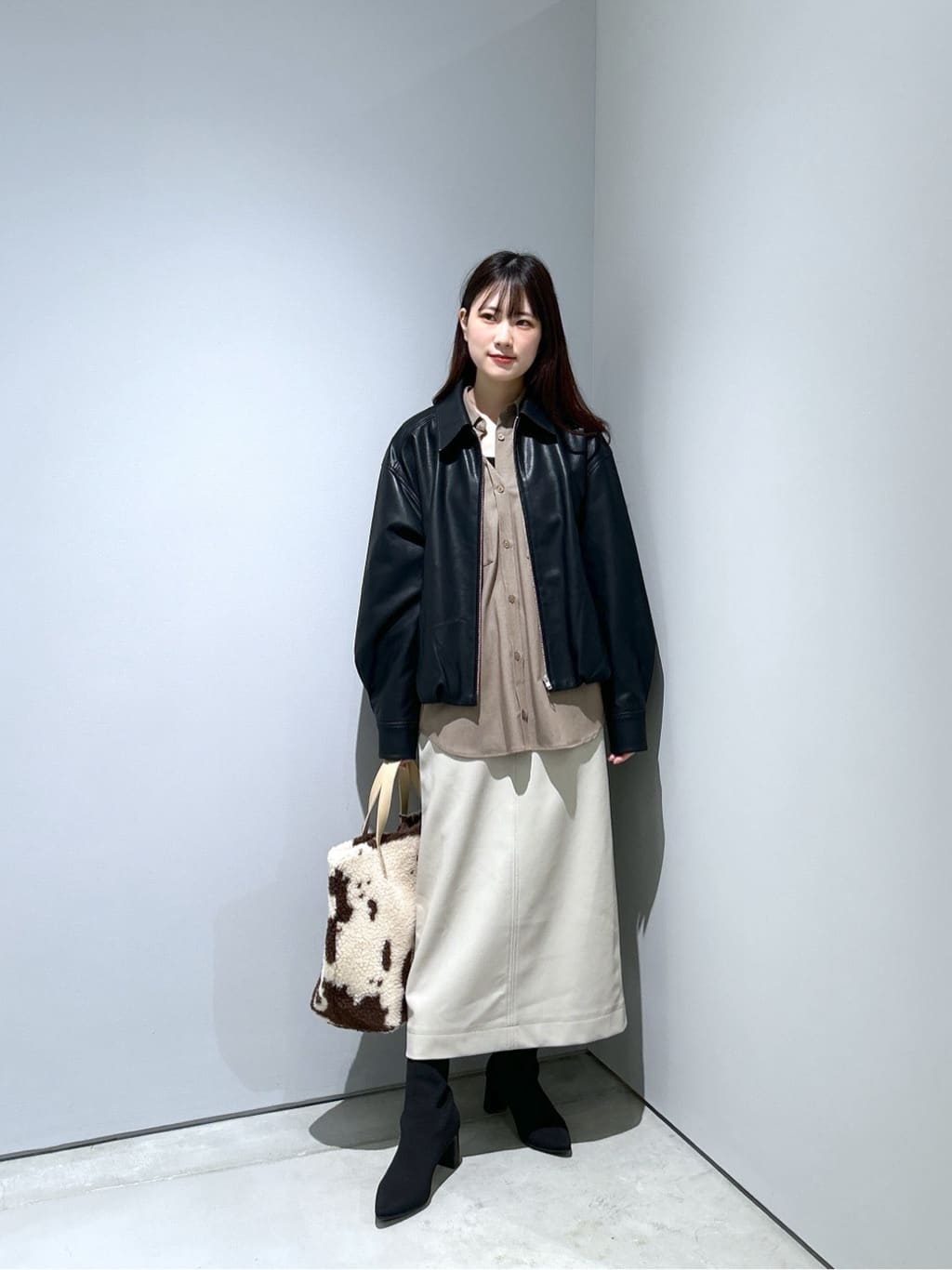 Renoさんの「INDIVI｜ボアトート」を使ったコーディネート