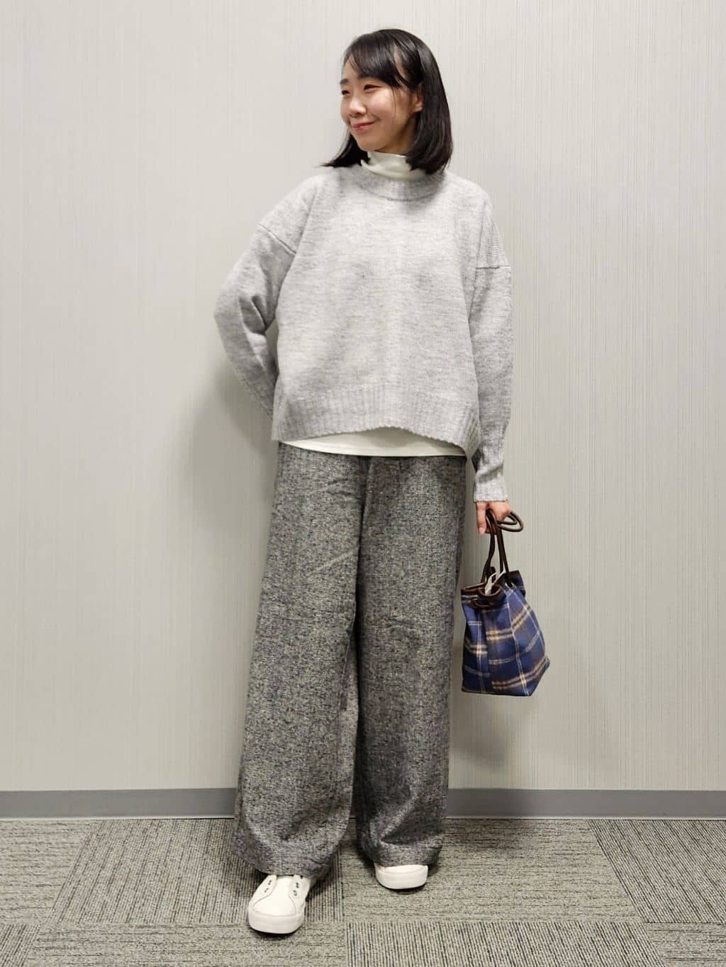 naraさんの「Dessin｜【洗える】クルーネックワイドニット」を使ったコーディネート