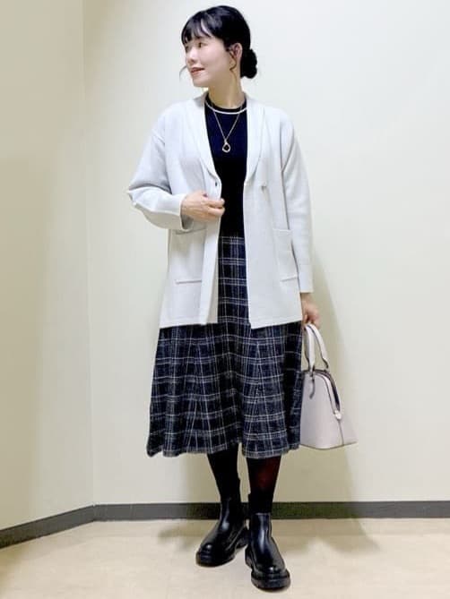  beni_gingerさんの「Reflect｜【ライトアウター／気軽な羽織に◎】オフボディカーディガン」を使ったコーディネート
