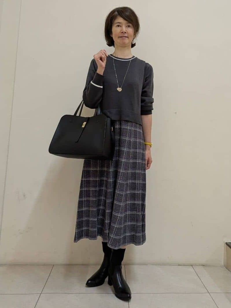 Rumiさんの「Reflect｜【ゆったりシルエット】ジャージメルトンコクーンジャケット」を使ったコーディネート