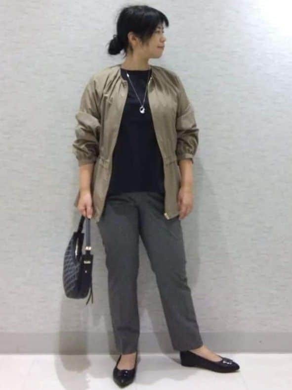 sakoさんの「Reflect｜【パンツにもスカートにも合わせやすい◎】ライティブルゾン」を使ったコーディネート
