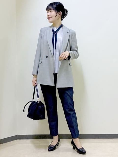  beni_gingerさんの「Reflect｜【高身長さんに嬉しい長め丈追加！／私のパンツ／すっきり見え◎】テーパードパンツ」を使ったコーディネート
