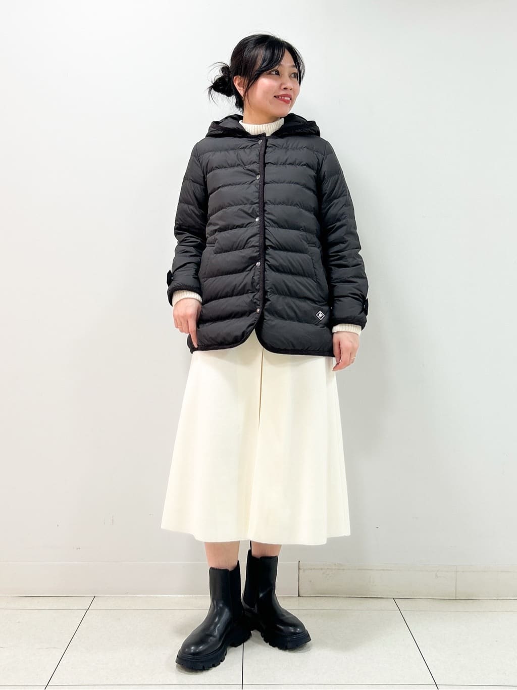 Kaiさんの「Dessin｜【撥水・2WAY】ミュラーダウンコートミドル丈」を使ったコーディネート
