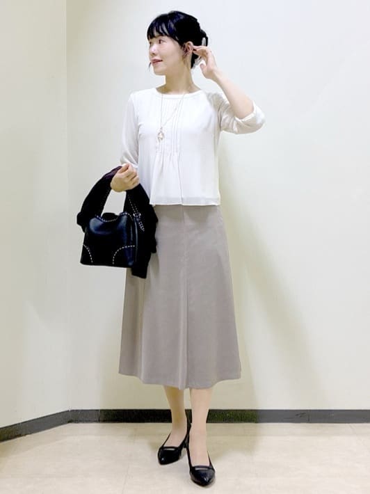  beni_gingerさんの「Reflect｜【SS-4Lサイズ】ピンタック&times;スカラレースブラウス」を使ったコーディネート