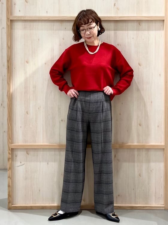 nakoさんの「THE SHOP TK｜前後で印象が変わる ドッキングノーカラージャケット」を使ったコーディネート