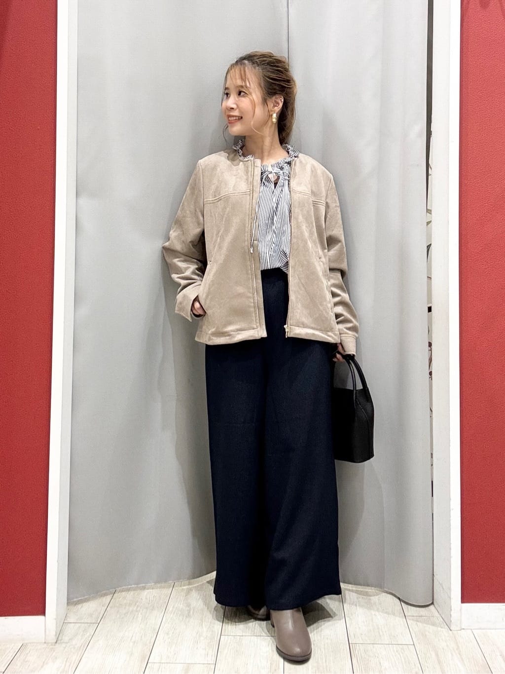 shioさんの「SHOO･LA･RUE｜ウエストまわりをすっきり魅せる デザインガウチョパンツ」を使ったコーディネート