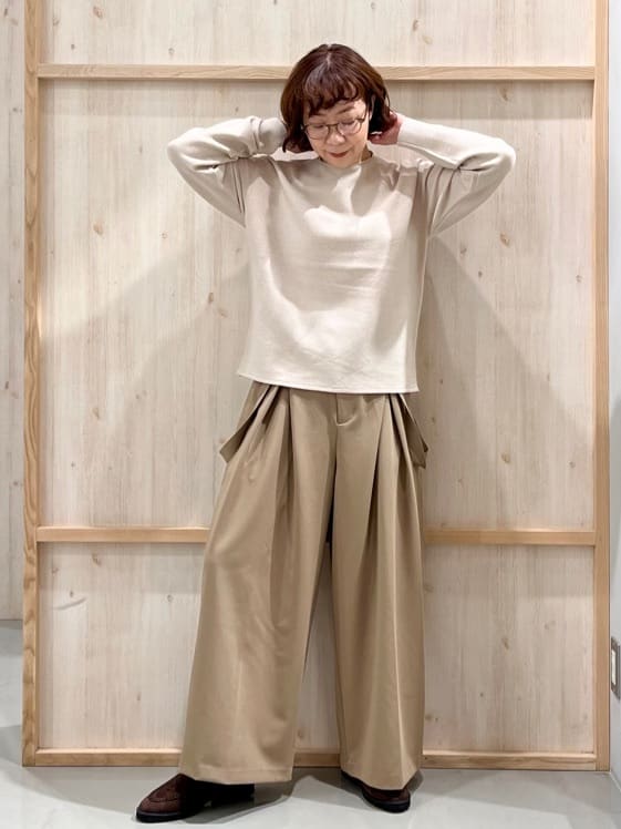 nakoさんの「THE SHOP TK｜【S-XLサイズ/選べる7色】どこから見ても美しい ガーターニット/毛玉になりにくい/洗濯機OK」を使ったコーディネート