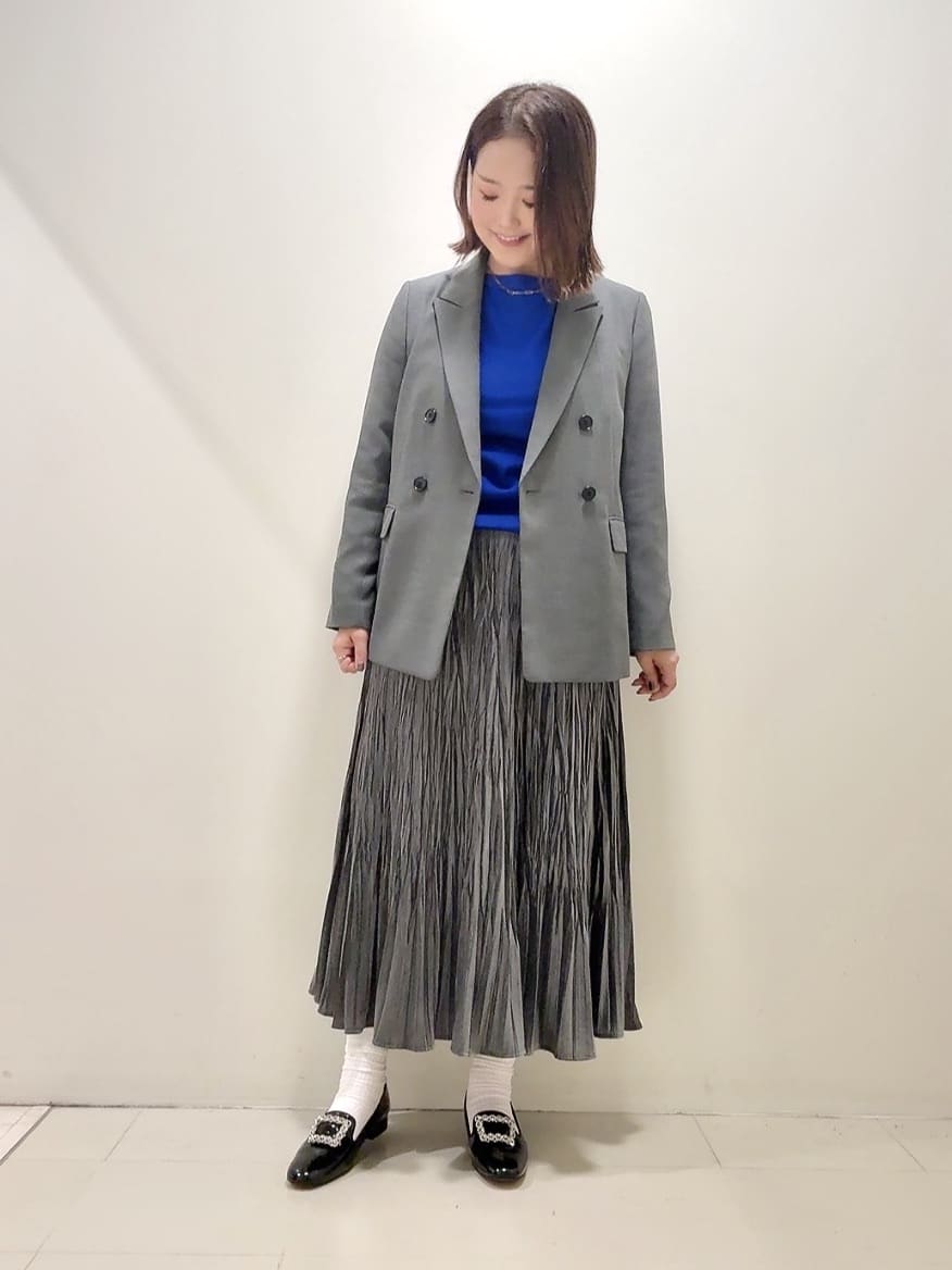 YUIさんの「UNTITLED｜【セットアップ可】ウールライク ダブルブレストジャケット」を使ったコーディネート