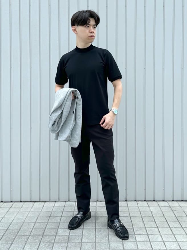 イッシーさんの「TAKEO KIKUCHI｜【尾州織】ショールカラー カーディガン」を使ったコーディネート
