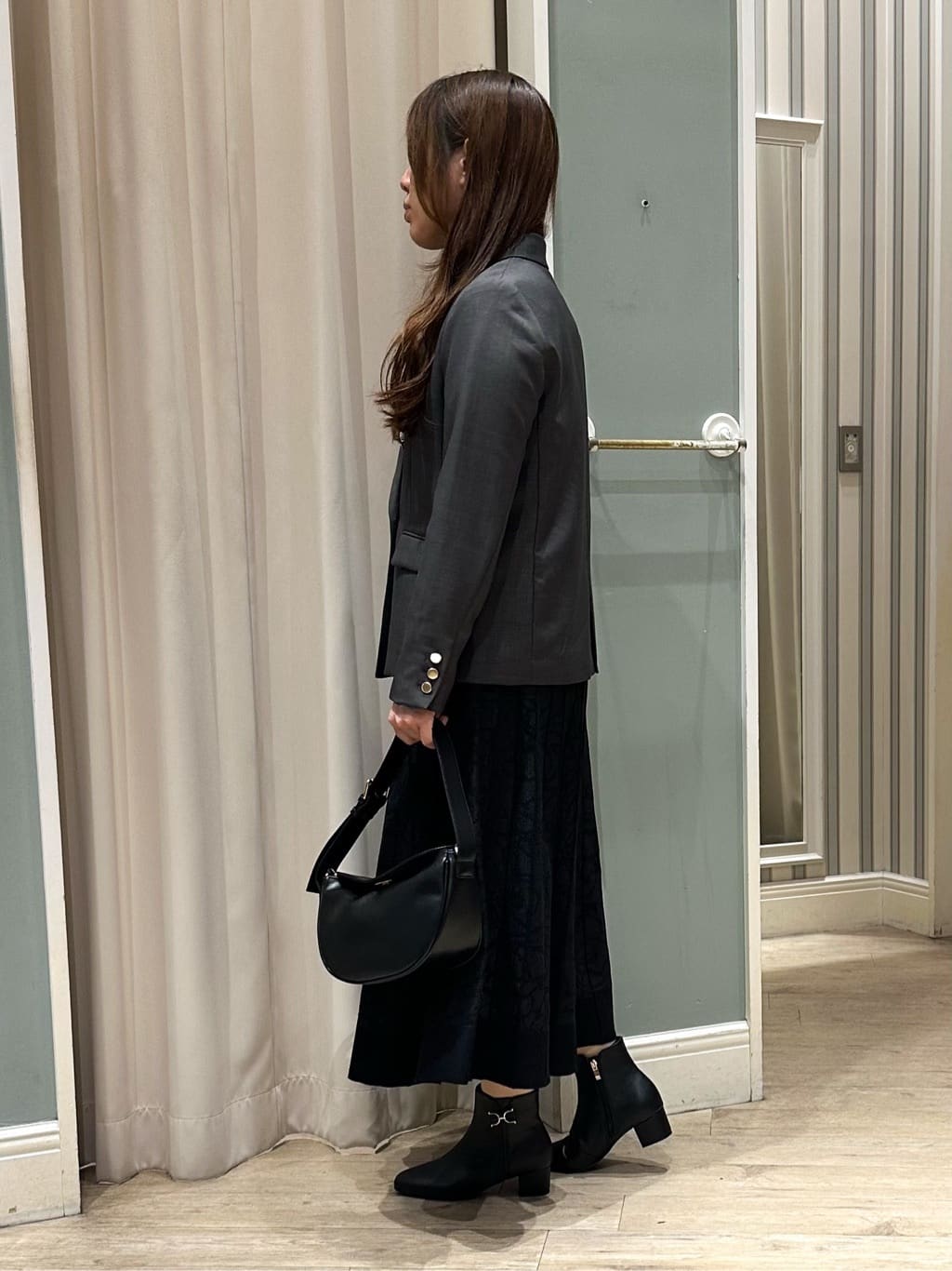 Ririさんの「grove｜【カセット服】ダブルブレストテーラードジャケット」を使ったコーディネート