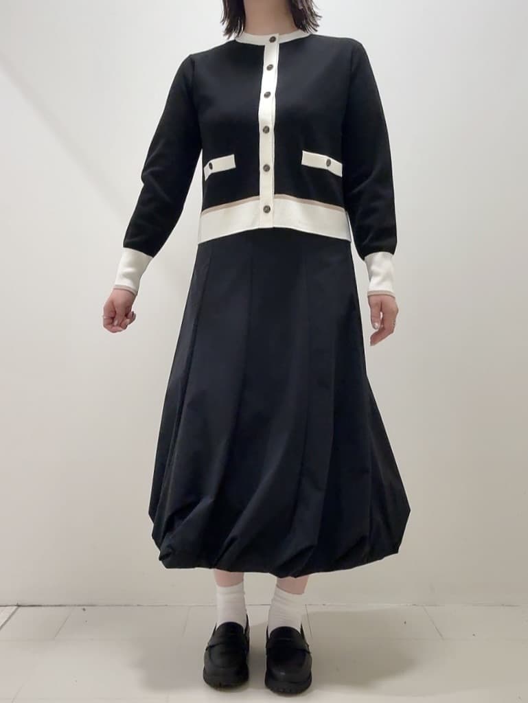 YUIさんの「UNTITLED｜【アンサンブル可/ジャケット風】ウールミラノリブカーディガン」を使ったコーディネート